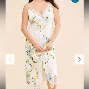 Anthropologie lace button up dress